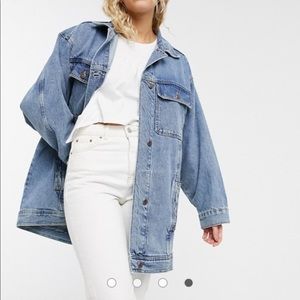 Brand New Topshop Oversized Denim Jacket